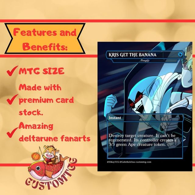 Deltarune Commander Deck X MTG personalizado mtg tcg