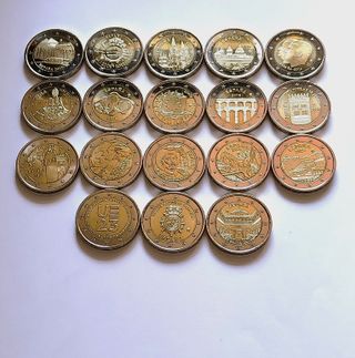 7 monedas de 2 euros de España A ELEGIR sc