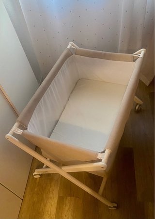Minicuna BonjourBebe madera Blanca