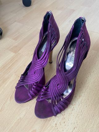Zapatos tacon la strada morados 37