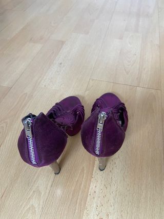 Zapatos tacon la strada morados 37