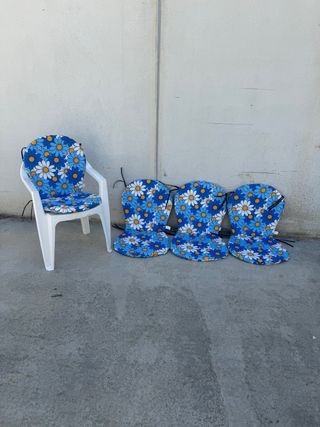 Conjunto 4 COJINES PARA SILLA CON RESPALDO