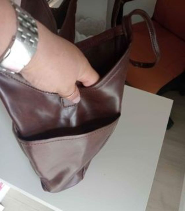 Borsa shopper pelle nuova