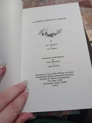La bibbia contro gli errori