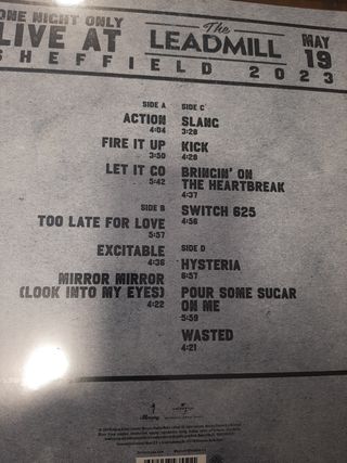 Vinilo Def Leppard One night only