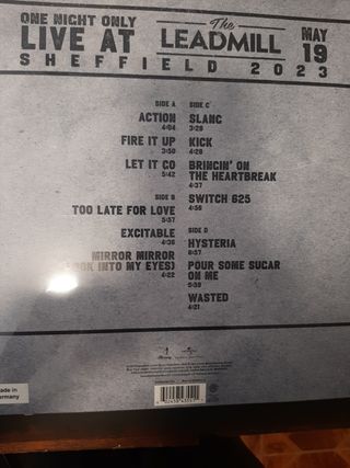 Vinilo Def Leppard One night only
