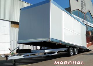 remolque porta vehículos cerrado