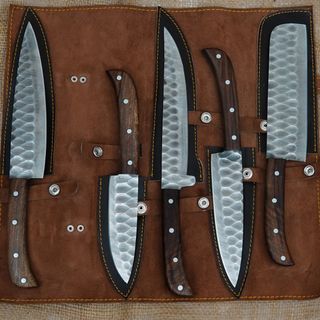 Set coltelli cucina/cuoco fatto a mano