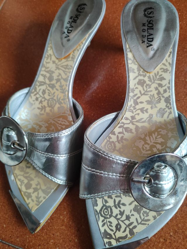 Sandali donna argento