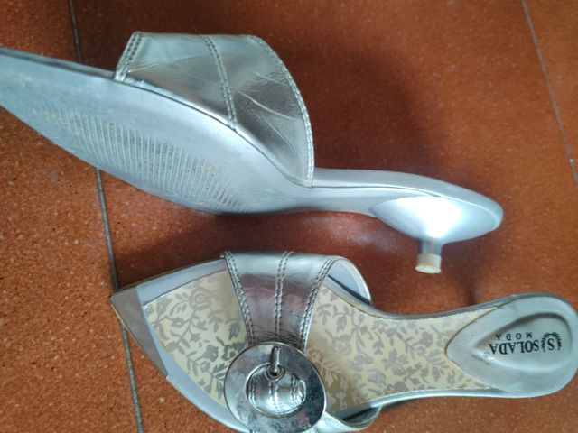 Sandali donna argento