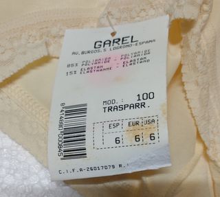 Faja talla 6, beige marca Garel mod.100