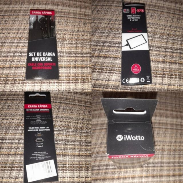 Lote de cargadores y cristales templados y mas