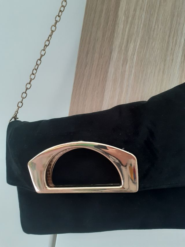 Borsa"Primadonna" a mano e tracolla colore nero