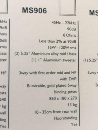 Altavoces de suelo HiFi Mordaunt Short MS-906