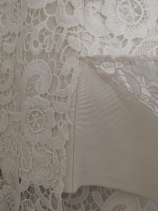 Conjunto dos piezas encaje blanco