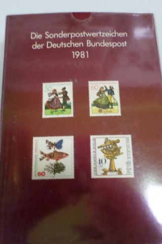 ALEMANIA FEDERAL. SELLOS EMITIDOS EN 1981.
