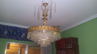 Lampara de cristal antigua