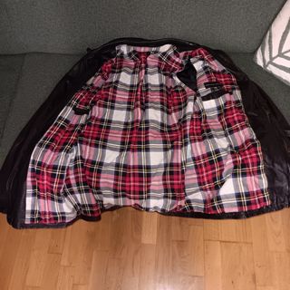 Chaqueta cuero negra purificación garcia