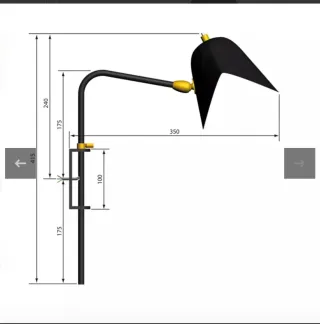 APLIQUE lámpara ANTHONY- MOUILLE Nuevo