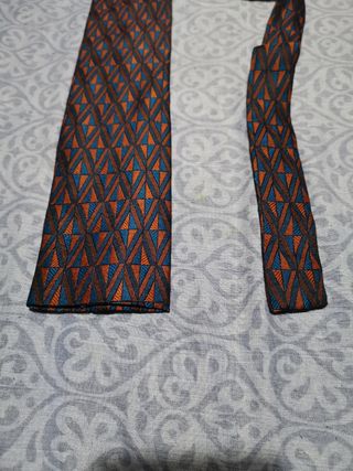 Cravatta vintage uomo taglio quadrato Rooster