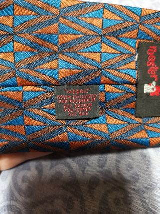 Cravatta vintage uomo taglio quadrato Rooster