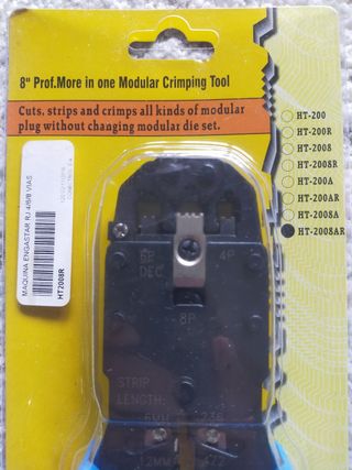 Crimpadora Alicate RJ 4/6/8 Vias