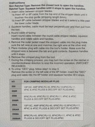 Crimpadora Alicate RJ 4/6/8 Vias