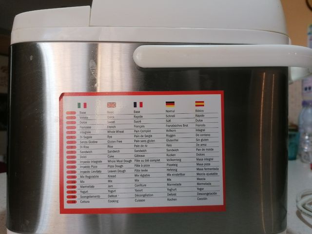 macchina per pane e pizza