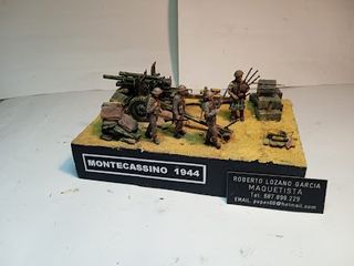 MAQUETA -DIORAMA-MONTECASSINO 1944