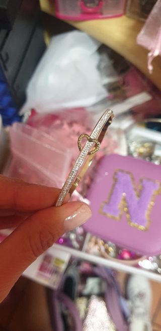 Bracciale rigido strass