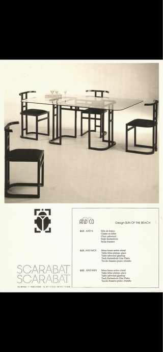 Silla Posmoderna Scarabat - vintage 80s