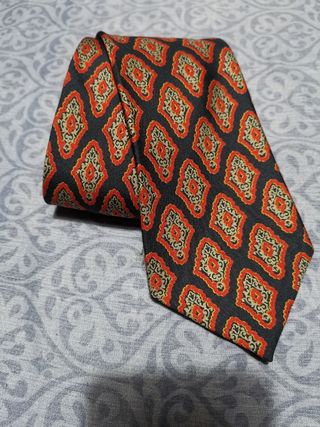 Cravatta elegante vintage uomo Arpège seta blu