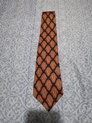 Cravatta elegante vintage uomo Arpège seta blu