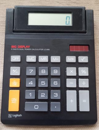 CALCULADORA SOLAR LOGITECH.