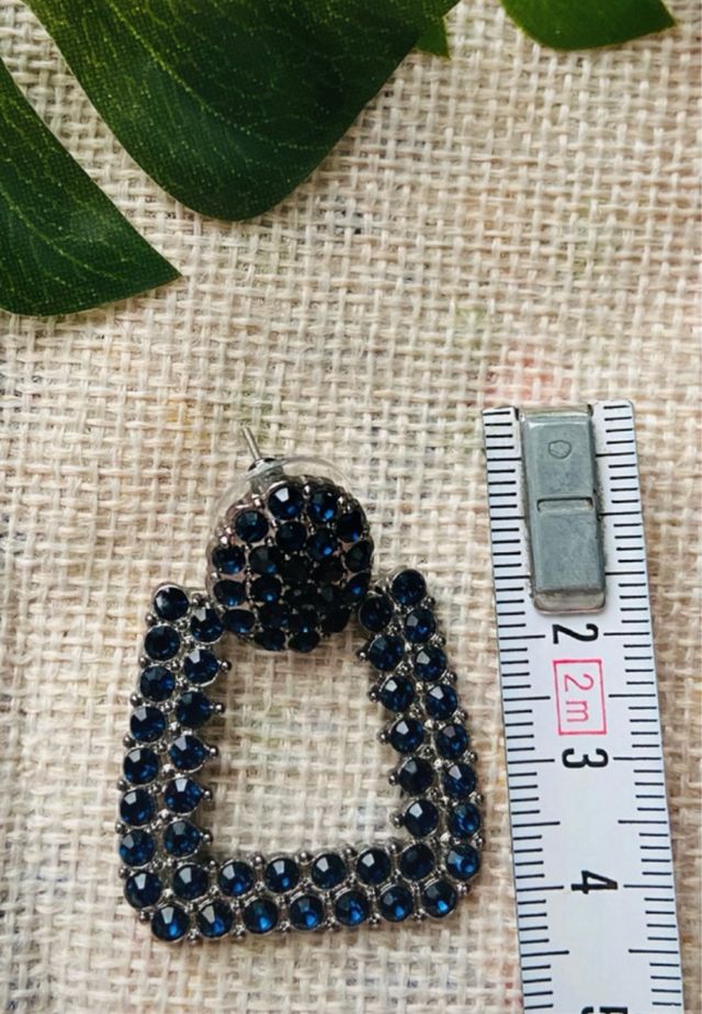 PRECIOSOS PENDIENTES DE FIESTA COLOR AZUL