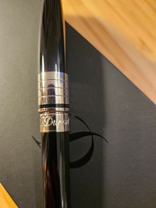 Boligrafo Dupont Paris, negro y plata