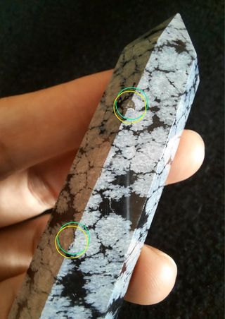 Punta de Obsidiana Copo de Nieve.