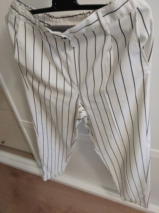 Pantalón blanco rallas
