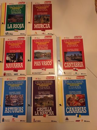 Lote 9 guías descubrir España