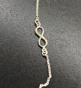 Pulsera plata infinito