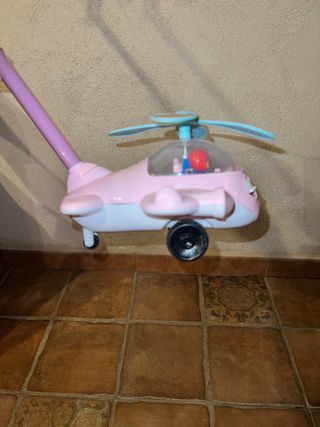 Avión para empujar con bastón niño bebé
