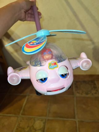Avión para empujar con bastón niño bebé