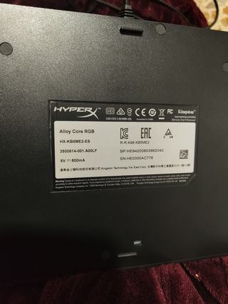 Teclado HyperX Alloy Core RGB