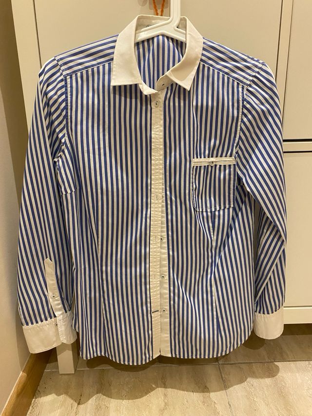 Camisa mujer Zara T-S rayas azules