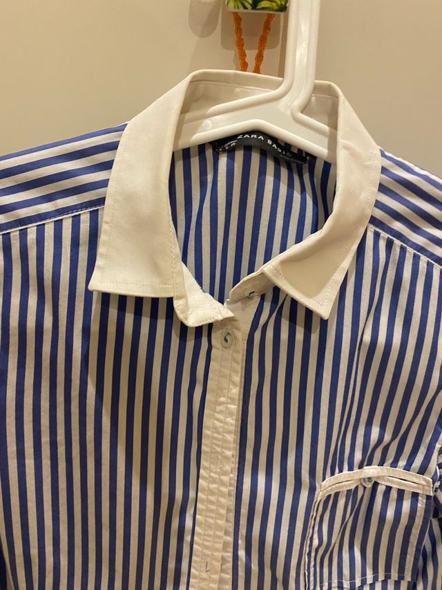Camisa mujer Zara T-S rayas azules