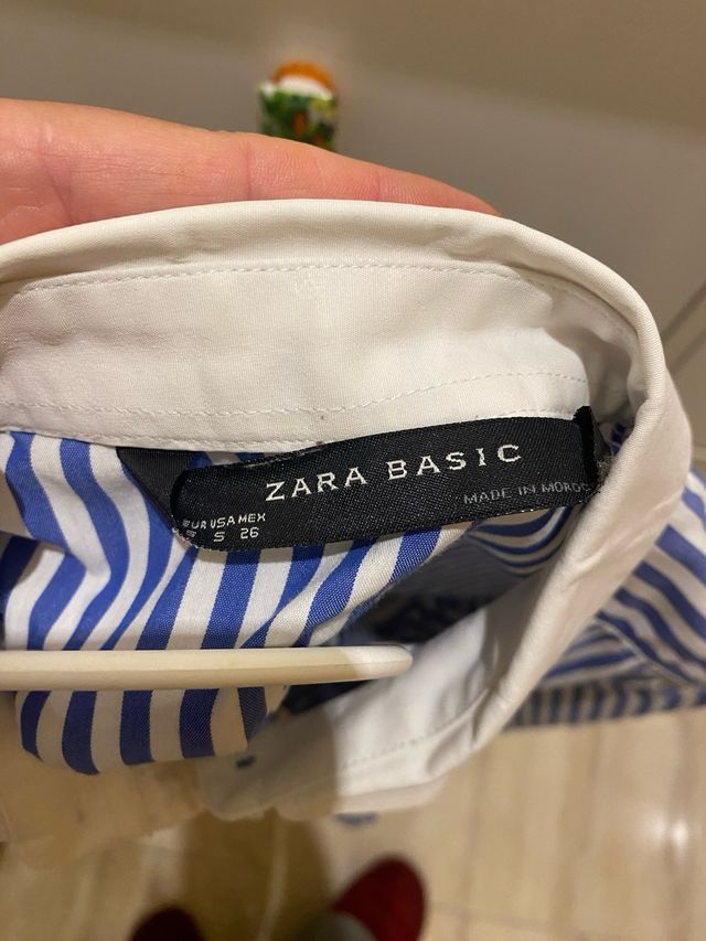 Camisa mujer Zara T-S rayas azules