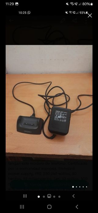 Lote cargadores Alcatel, 8 euros.