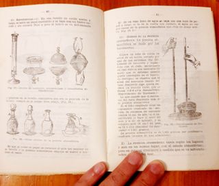 Libro antiguo ciencias de la naturaleza