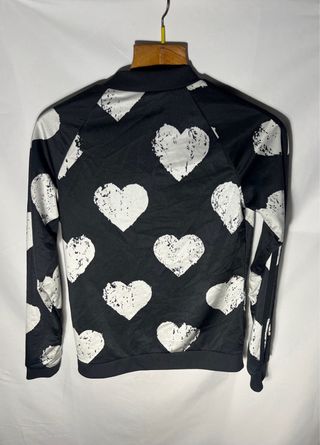 Adidas Felpa Adidas Nero Bianco XS