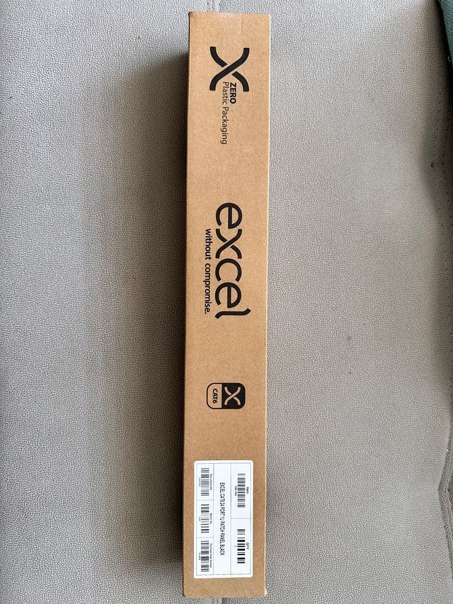 Patch panel Excel Cat6 1U conexiones de red